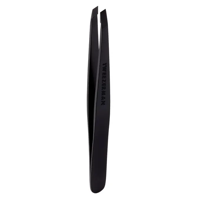 TWEEZERMAN Black Matte Slant Tweezer