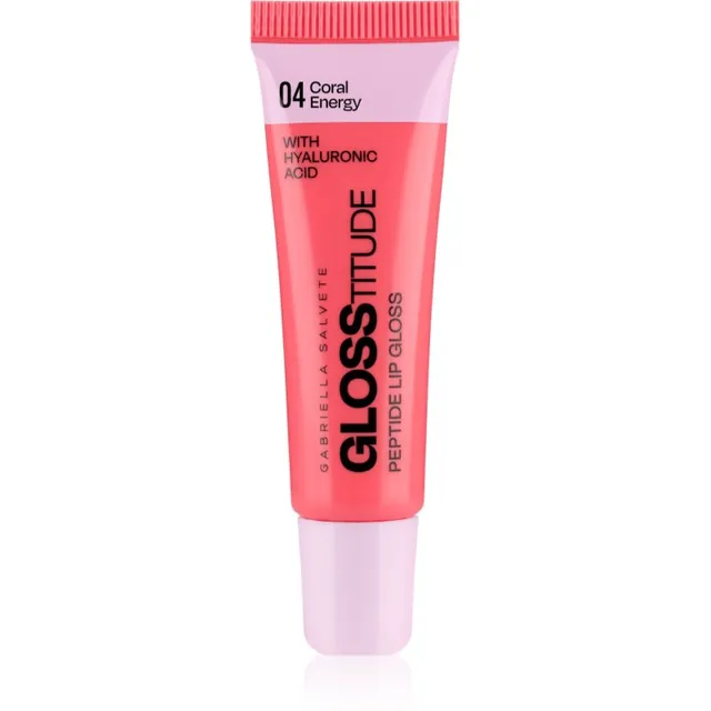 Gabriella Salvete Glosstitude Peptide Lip Gloss Niisutav huuleläige varjund 04 Coral Energy 10 ml