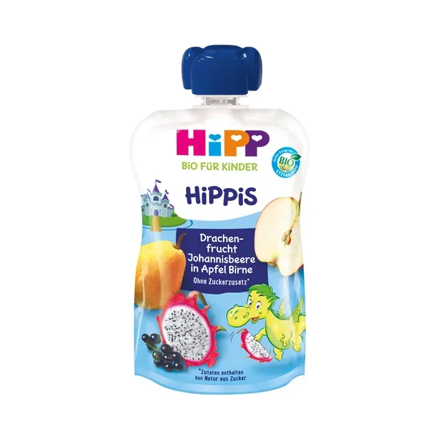 Õuna-pirnipüree draakonviljaga, HIPP, 100 g