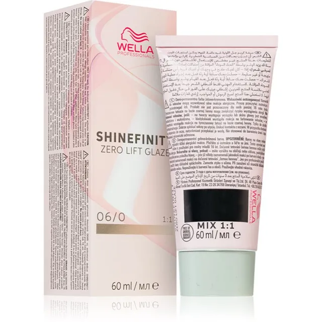 Wella Professionals Shinefinity Zero Lift Glaze poolpüsivärv (demi-permanent) varjund 06/0 - Natural Brandy 60 ml
