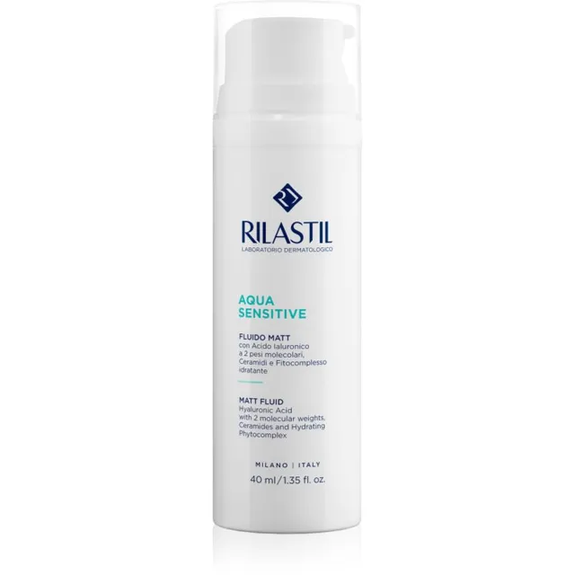 Rilastil Aqua Sensitive Matistav vedel niisutuskreem tundlikule akne kalduvustega nahale 40 ml