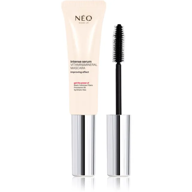 NEO MAKE UP Intense Serum Vitamin & Mineral Mascara Toitev ripsmetušš ripsmete kasvu toetamiseks varjund Black 9 ml