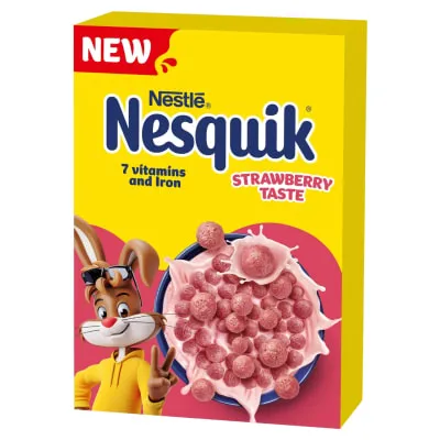 Hommikus.pallid maasika Nesquik Nestle 330g