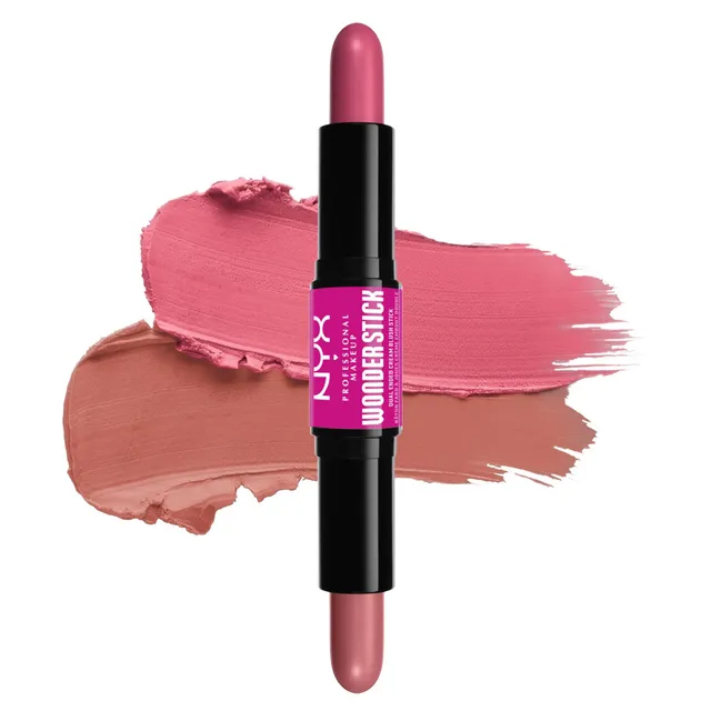 NYX Wonder Stick Dual Ended Cream Blush No.1 Light Peach + Baby Pink 8g