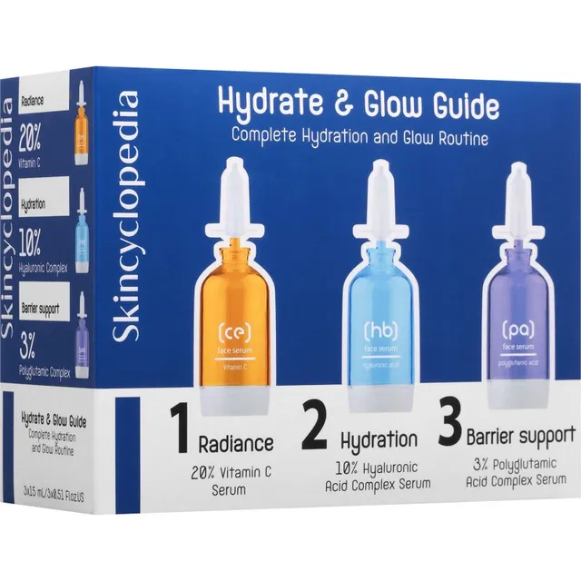 Skincyclopedia Hydrate & Glow Guide intensiivselt niisutav komplekt