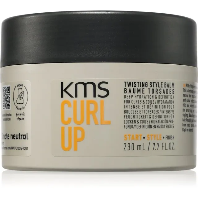 KMS Curl Up Twisting Style Balm Soengukreem lainelistele ja lokkis juustele 230 ml