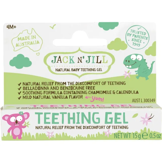 Jack N’ Jill Teething Gel Rahustav geel hammaste tulekuks 4m+ 15 g
