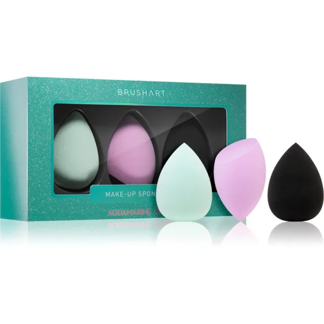 BrushArt Make-up Sponge Set Meigikäsn AQUAMARINE GREEN