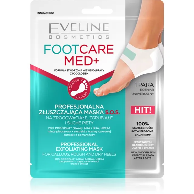 Eveline Cosmetics Foot Care Med Kooriv mask kandadele 2 tk