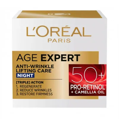 Öökreem Age Expert 50+ Loreal 50ml