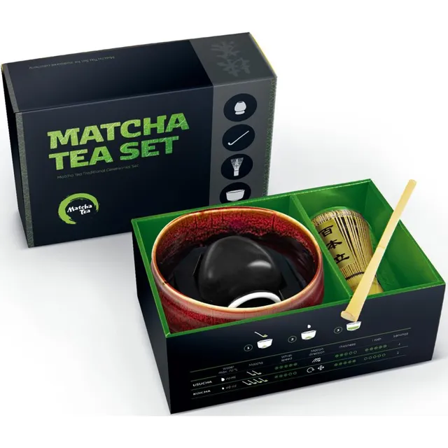 Matcha Tea Matcha Set Profi Kaito Kinkekomplekt joogi valmistamiseks
