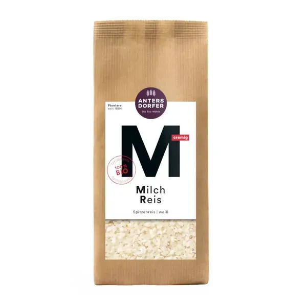 Ümarateraline riis MILCH REIS, ökoloogiline