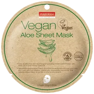 Purederm kangasmask vegan aloe