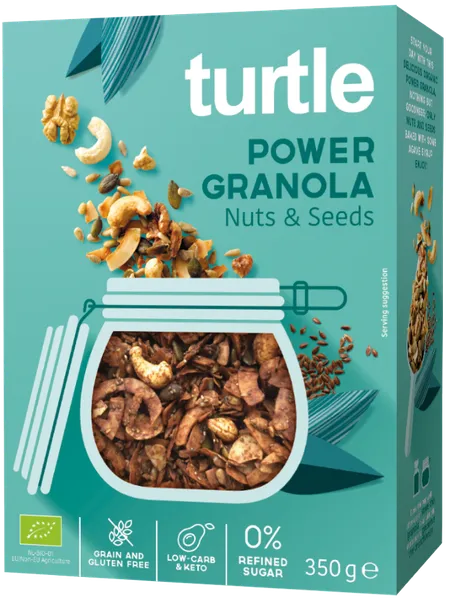 Granola seemnete ja pähklitega, ökoloogiline