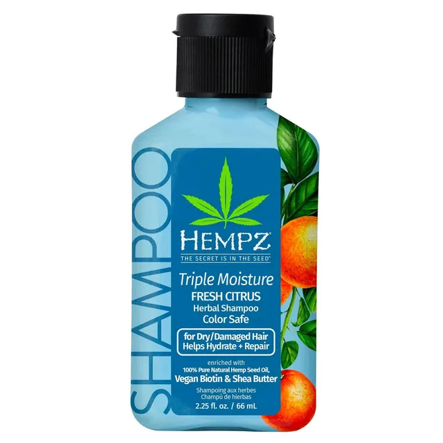HEMPZ Triple Moisture Fresh Citrus Herbal Shampoo 66ml