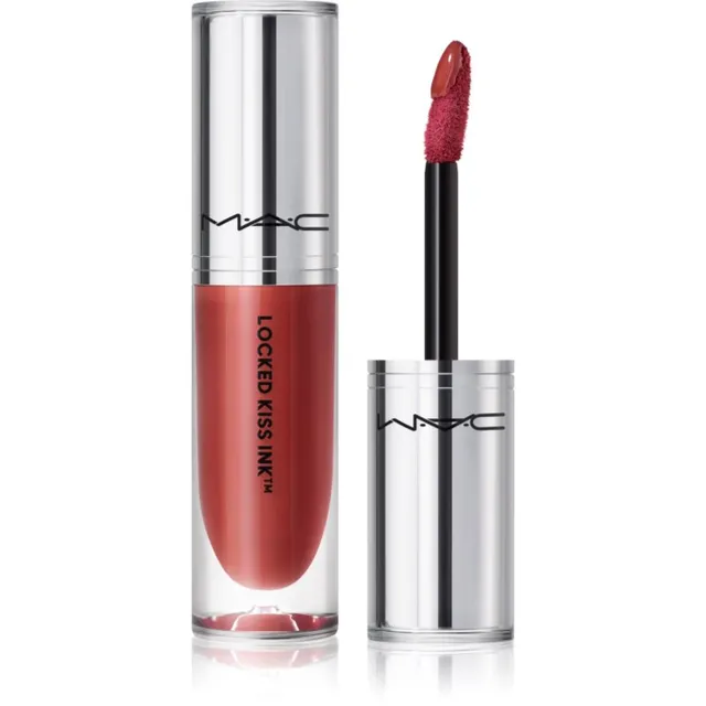 MAC Cosmetics Locked Kiss Ink 24HR Lipcolour Kauakestev matt vedel huulepulk varjund Emphatic 4 ml