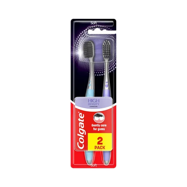 Hambahari High Density Charcoal Soft, COLGATE, 2 tk