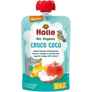 Holle Õuna-mangopüree kookosega 100 g, alates 8-elukuust