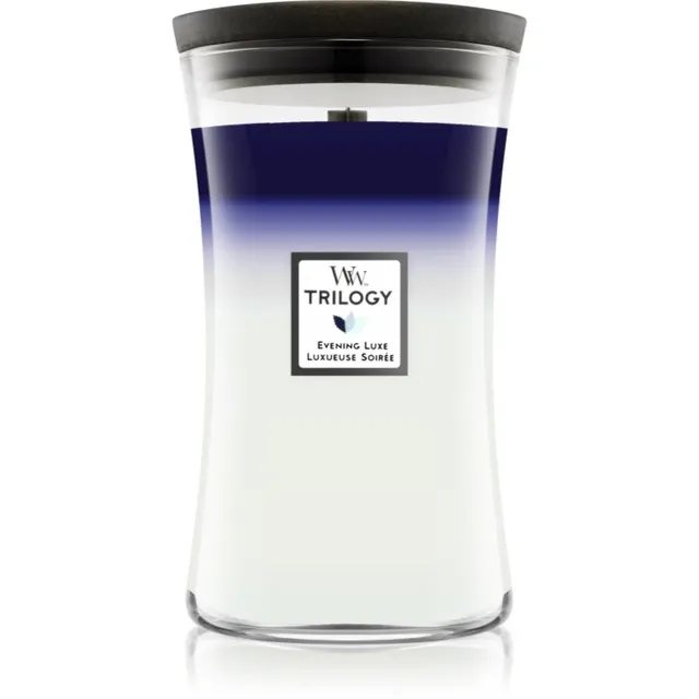 Woodwick Evening Luxe lõhnaküünal puidust taht 610 g
