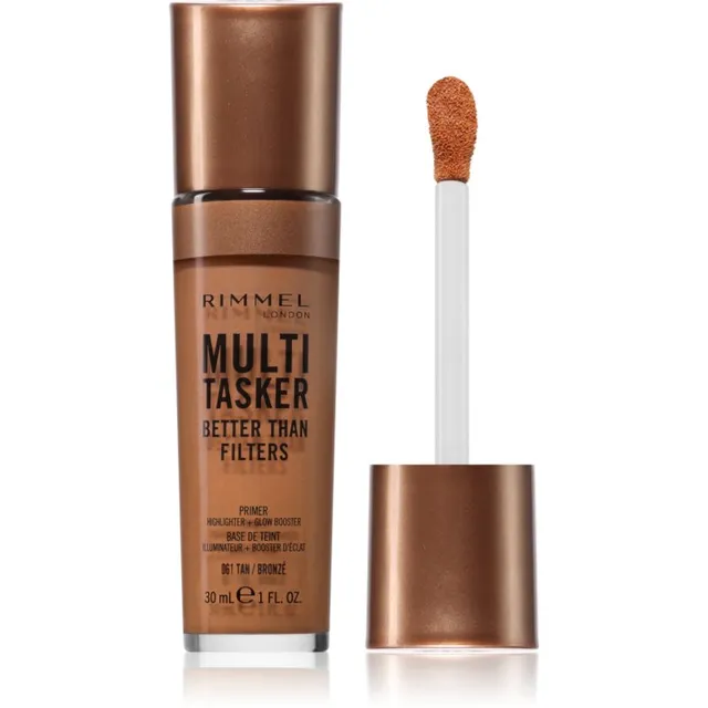 Rimmel Multi-Tasker Better Than Filters Kirgastav meigi aluskreem ühtlase nahatooni jaoks varjund 061 Tan 30 ml