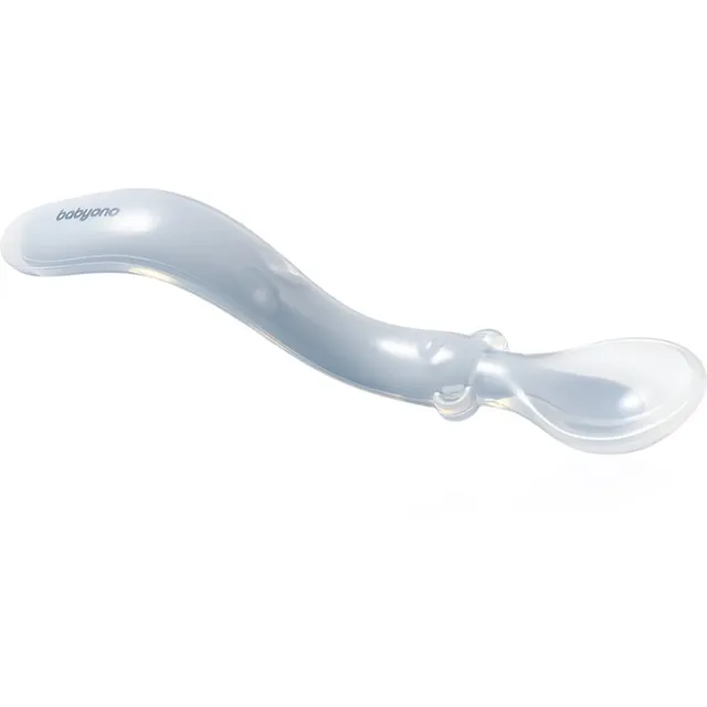 BabyOno Silicone Spoon 6m+ lusikas lastele Blue 1 tk