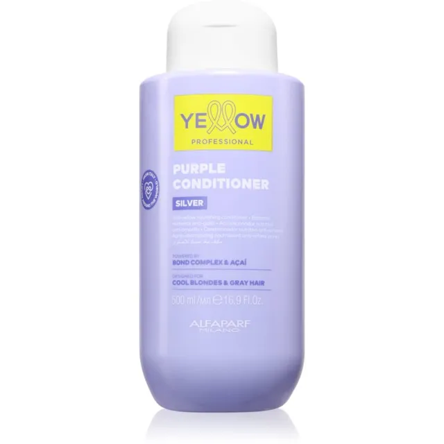 Yellow Professional Silver Purple Conditioner Toitev palsam kollaste toonide neutraliseerimiseks 500 ml