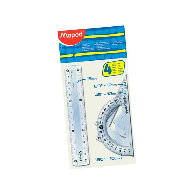 Joonlaudade komplekt, MAPED, 4 osaline