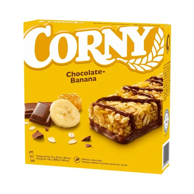 Müslibatoon šokolaadi-banaani, CORNY, 6x25 g
