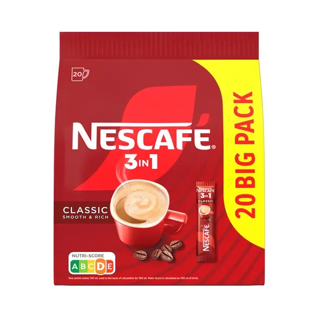 Lahustuv kohv Classic 3in1 (kott), NESCAFE, 20x16,5 g