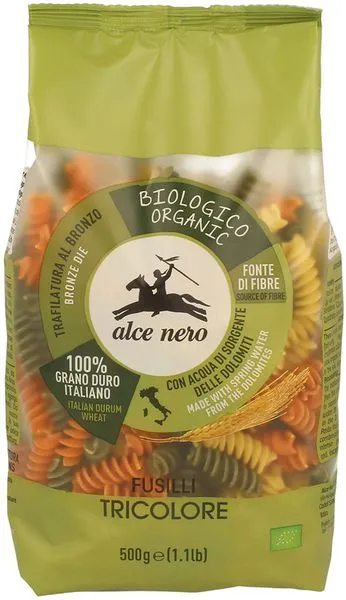 Kõvanisu makaronid FUSILLI, ökoloogilised