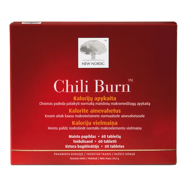 Chili Burn toidulisand ainevahetuse kiirendamiseks 60tk