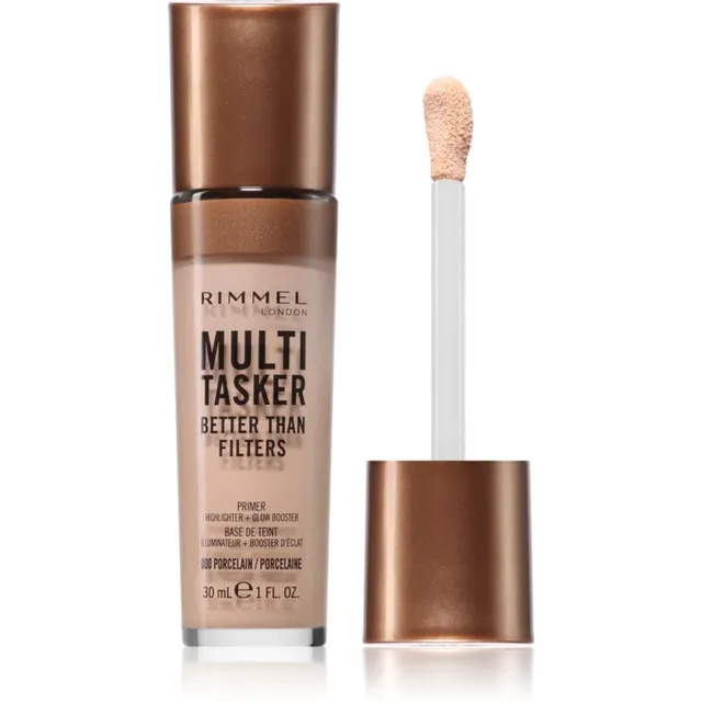 Rimmel Multi-Tasker Better Than Filters Kirgastav meigi aluskreem ühtlase nahatooni jaoks varjund 000 Porcelain 30 ml