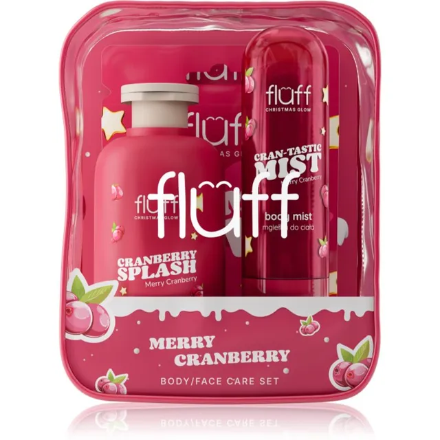 Fluff Christmas Glow Merry Cranberry jõulukinkekomplekt