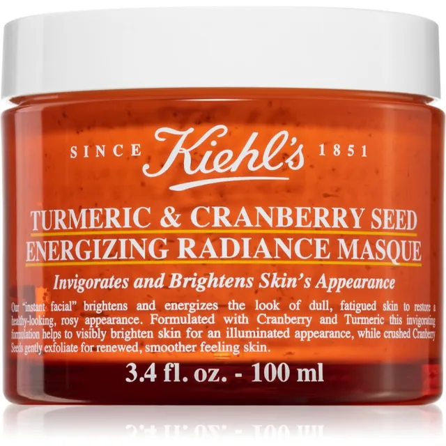 Kiehl's Turmeric & Cranberry Seed Energizing Radiance Mask Valgendav näomask kõigile nahatüüpidele, kaasa arvatud tundlikule nahale 100 ml
