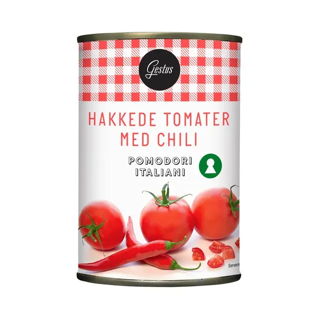 Tomatid tšilliga, tükeldatud, GESTUS, 400 g