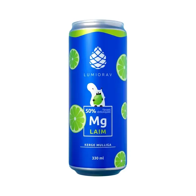 Magneesiumivesi laim, LUMIORAV, 330 ml