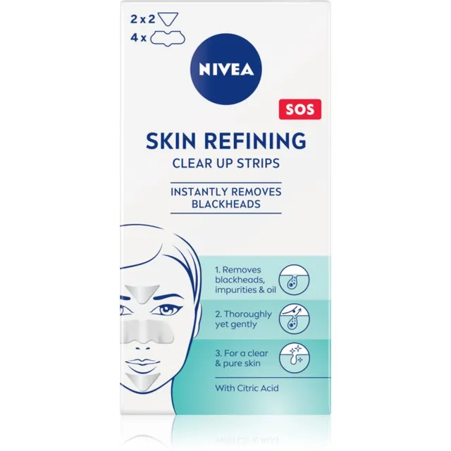 NIVEA Skin Refining Puhastavad ribad näole 6 tk