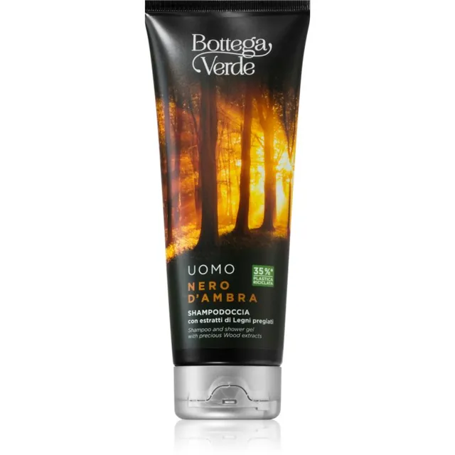 Bottega Verde Black Amber Šampoon ja dušigeel kaks-ühes 200 ml