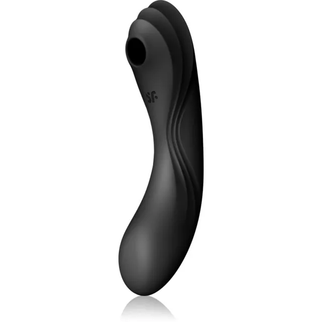 Satisfyer Curvy TRINITY 4 kliitori stimulaatoriga vibraator black 17 cm