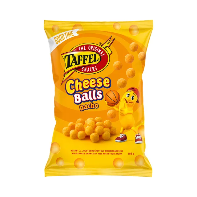 Maisipallid Nacho - juustu, TAFFEL, 105 g