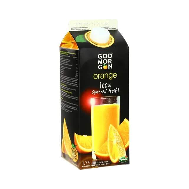 Apelsinimahl viljalihaga, GOD MORGON, 1,75 l