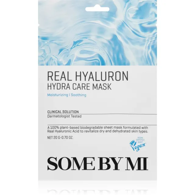 Some By Mi Clinical Solution Hyaluron Hydra Care Mask Niisutav näo lehtmask rahustavate efektidega 20 g
