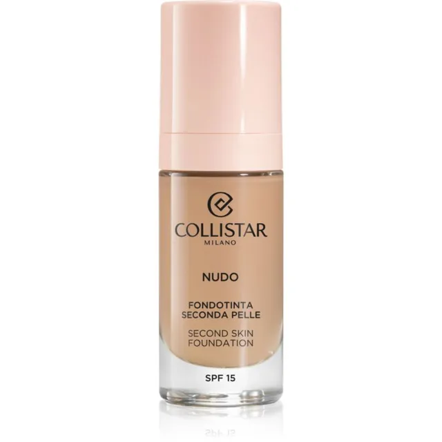 Collistar NUDO Second Skin Foundation SPF 15 Sära andev niisutav meik silendava efektiga varjund 3R Naturale Rosato 30 ml