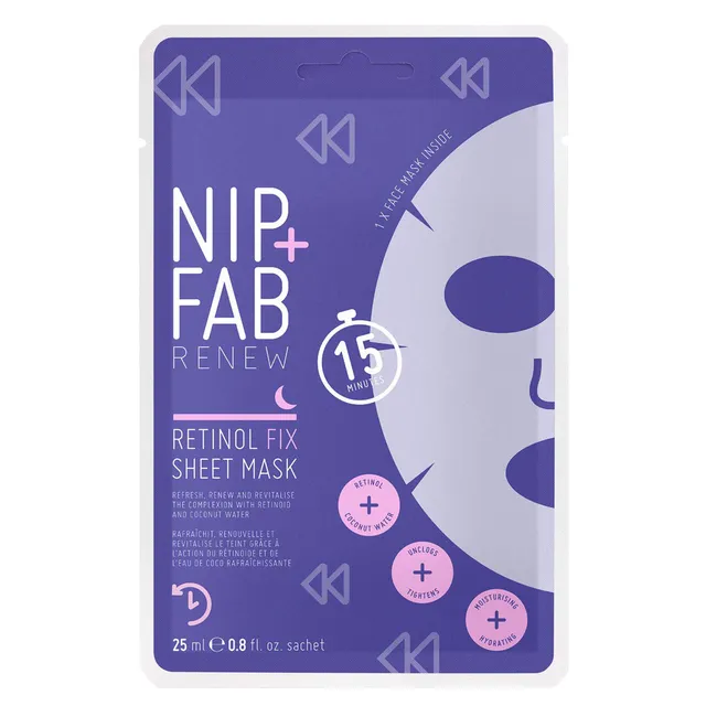 NIP+FAB Renew Retinol Fix Sheet Mask 25ml