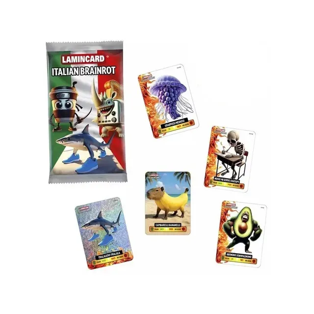 Kaardid Italian Brainrot Lamincard 5tk, 1 kmpl