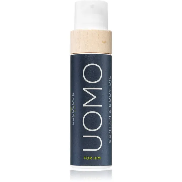 COCOSOLIS UOMO hooldav päevitusõli ilma päikesekaitsefaktorita meestele Black Coconut 110 ml