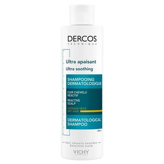 VICHY Dercos Ultra Soothing Dermatological Shampoo (Dry Hair) 200ml