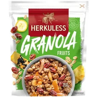Herkuless granola müsli puuviljadega 350g
