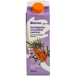 Semu astelpaju-mustikanektar 500ml
