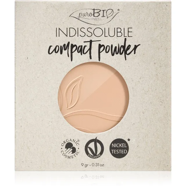 puroBIO Cosmetics Indissouble Kompaktpuuder täitepakend varjund 02 9 g